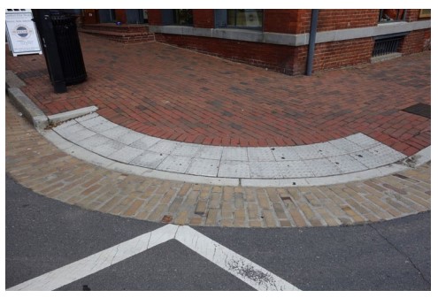 A Blended Transition Curb Ramp ( click in image to see full-size image)