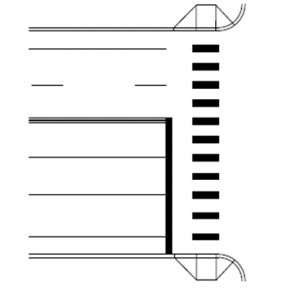 A Marked Crosswalk (Controlled Crossing) ( click in image to see full-size image)