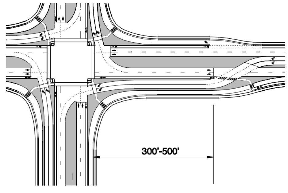 DLT Typical Intersection Spacing ( click in image to see full-size image)