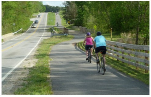 Example Photo of Rural Shared Use Path ( click in image to see full-size image)