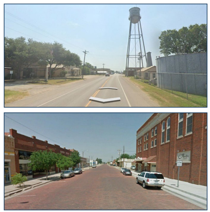 Example Roadway in Rural Town Context ( click in image to see full-size image)
