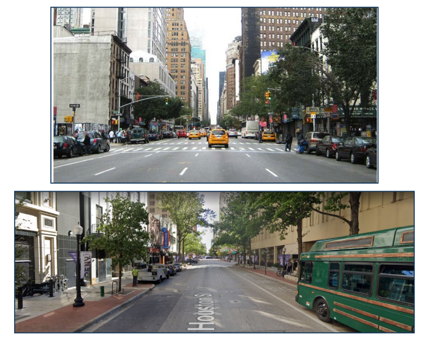 Example Roadway in Urban Core Context ( click in image to see full-size image)