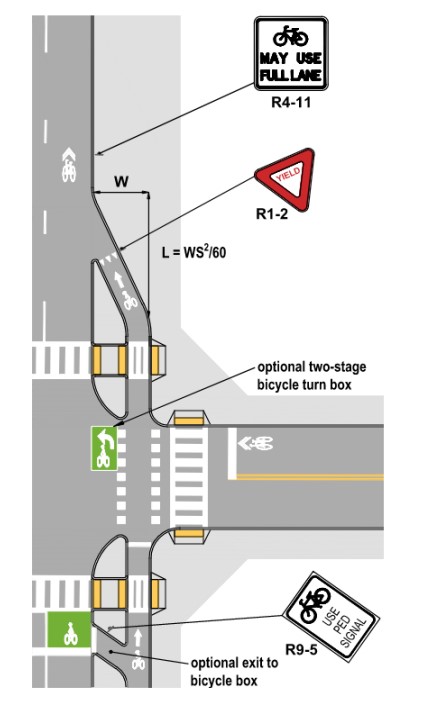 Transition to Shared Lane ( click in image to see full-size image)