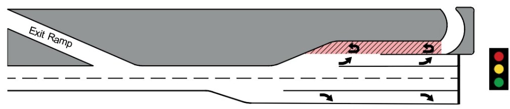 U-Turn/Turnaround Deceleration Lane ( click in image to see full-size image)