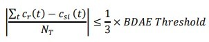 bdae threshold equation