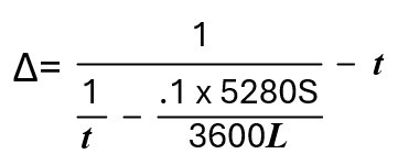 Interrupted flow equation