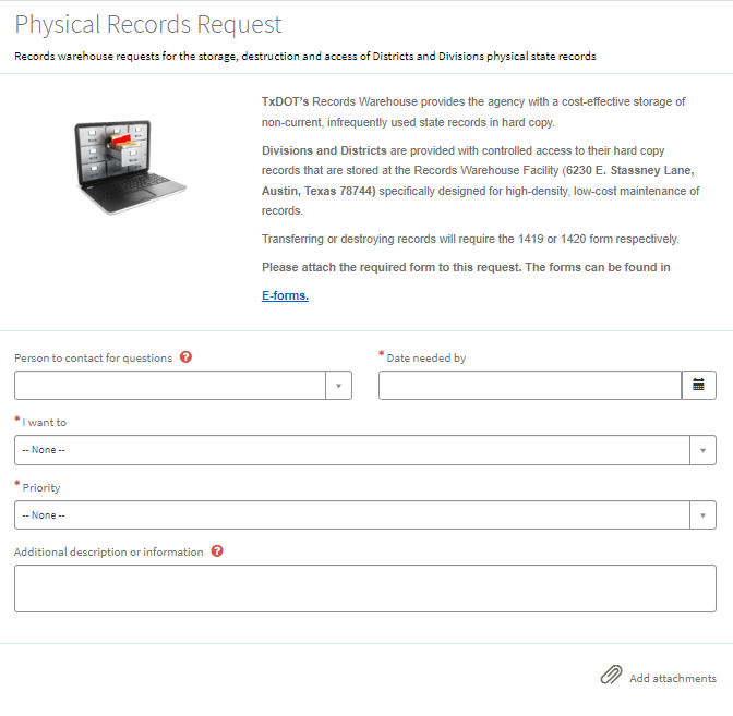 Physical Records Request. (click in image to see full-size image)