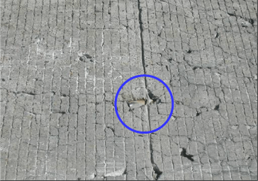 Misaligned dowel bar. (click in image to see full-size image)