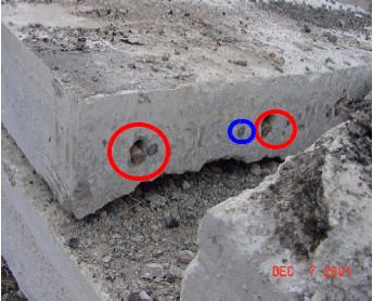 Previously repaired slab. (click in image to see full-size image)