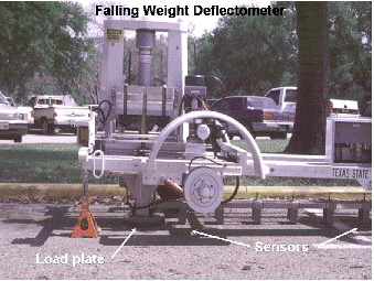 Falling Weight Deflectometer, detail view. (click in image to see full-size image)