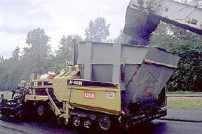 Caterpillar AP-1055B with hopper insert.© Copyright 2006 University of Washington (click in image to see full-size image)