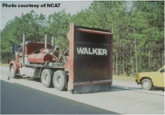 Drop hammer “breaking” slab for “breakand seat.”© Copyright 2006 University of Washington (click in image to see full-size image)