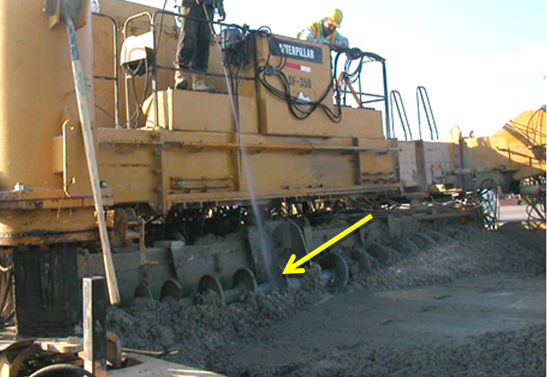 Unacceptable - Water being added. (click in image to see full-size image)