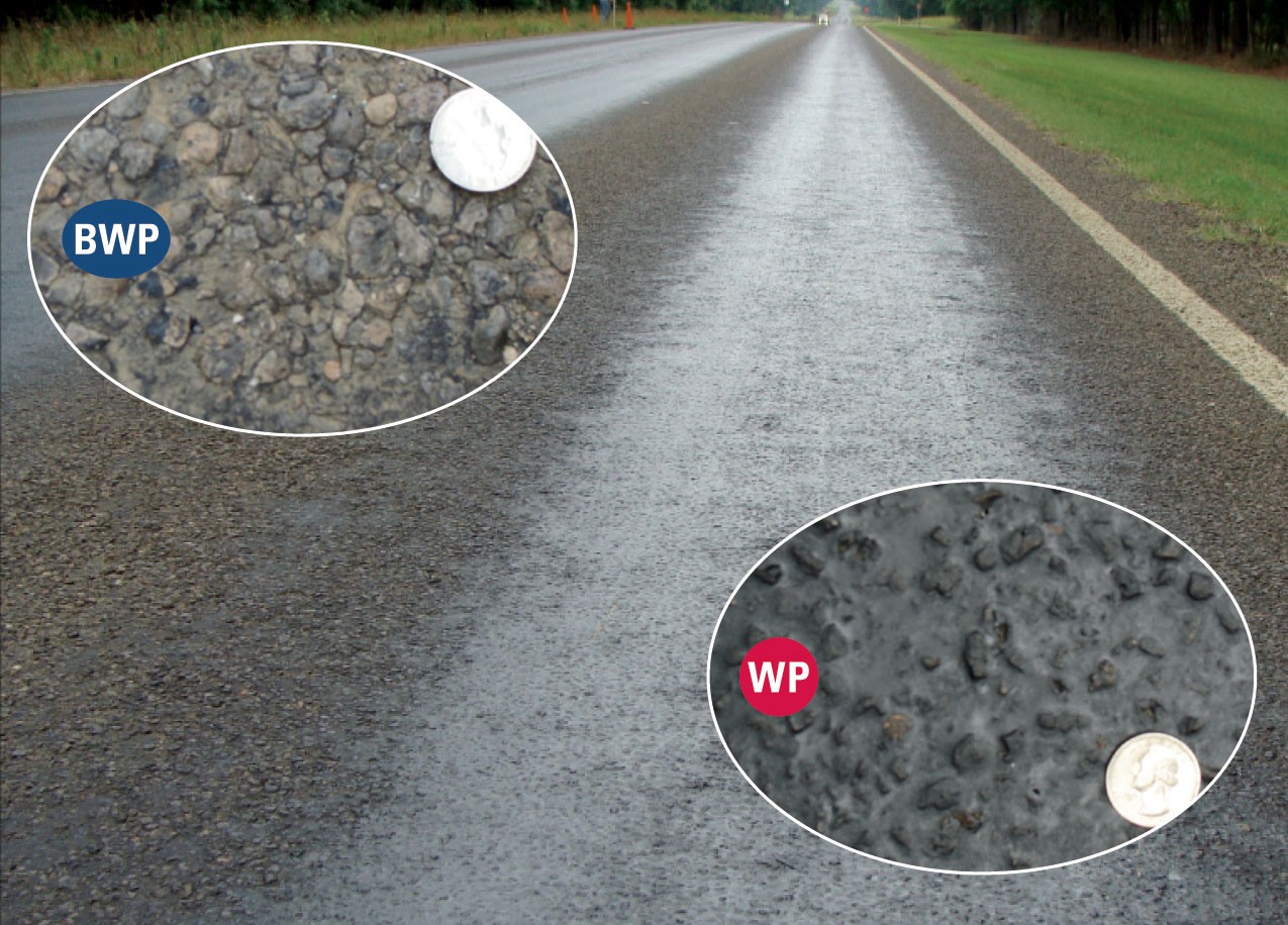 Lane with severe flushing.� (click in image to see full-size image)