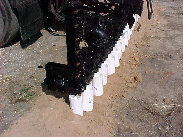 Calibration of Asphalt Distributor SprayBar. (click in image to see full-size image)