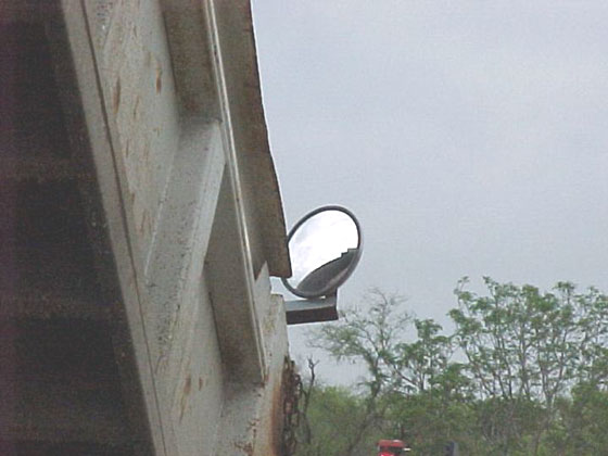Mirror to View Rock in Truck and Rock Flow (click in image to see full-size image)