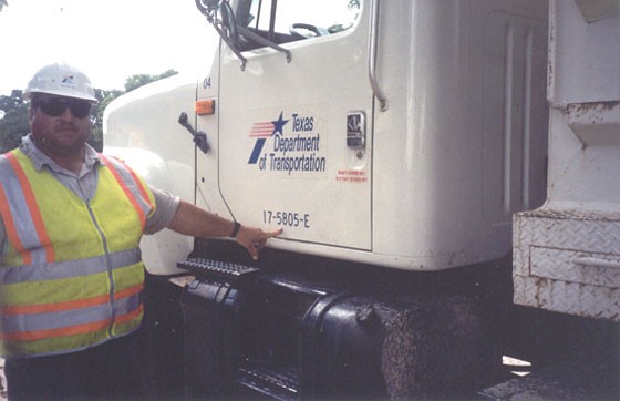 Haul Truck with Identification Number Affixed. (click in image to see full-size image)