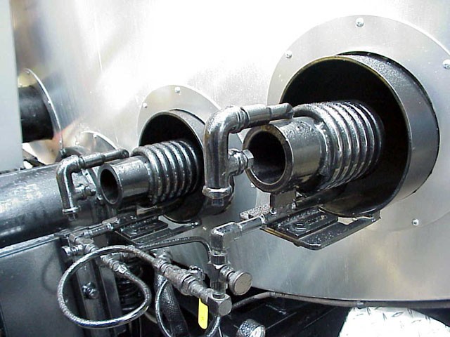 Burner Configuration at Rear of Tank. (click in image to see full-size image)