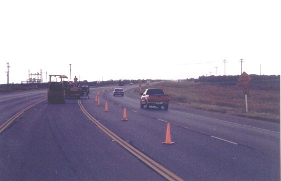 Traffic Cones in Position. (click in image to see full-size image)