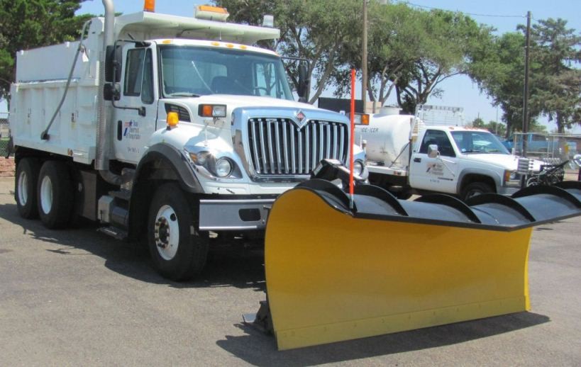 The Snow Plow is an attachment for a six-and 10-cubic yard truck. It is used to remove snow from the pavement.  (click in image to see full-size image)