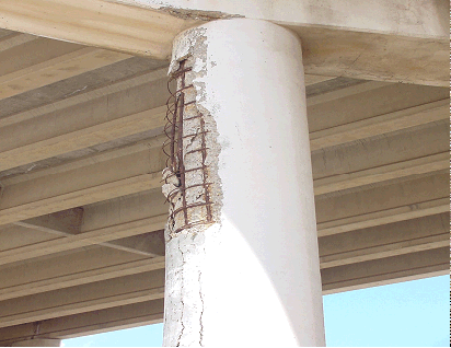 Column deterioration from chemical solutioncontamination. (click in image to see full-size image)