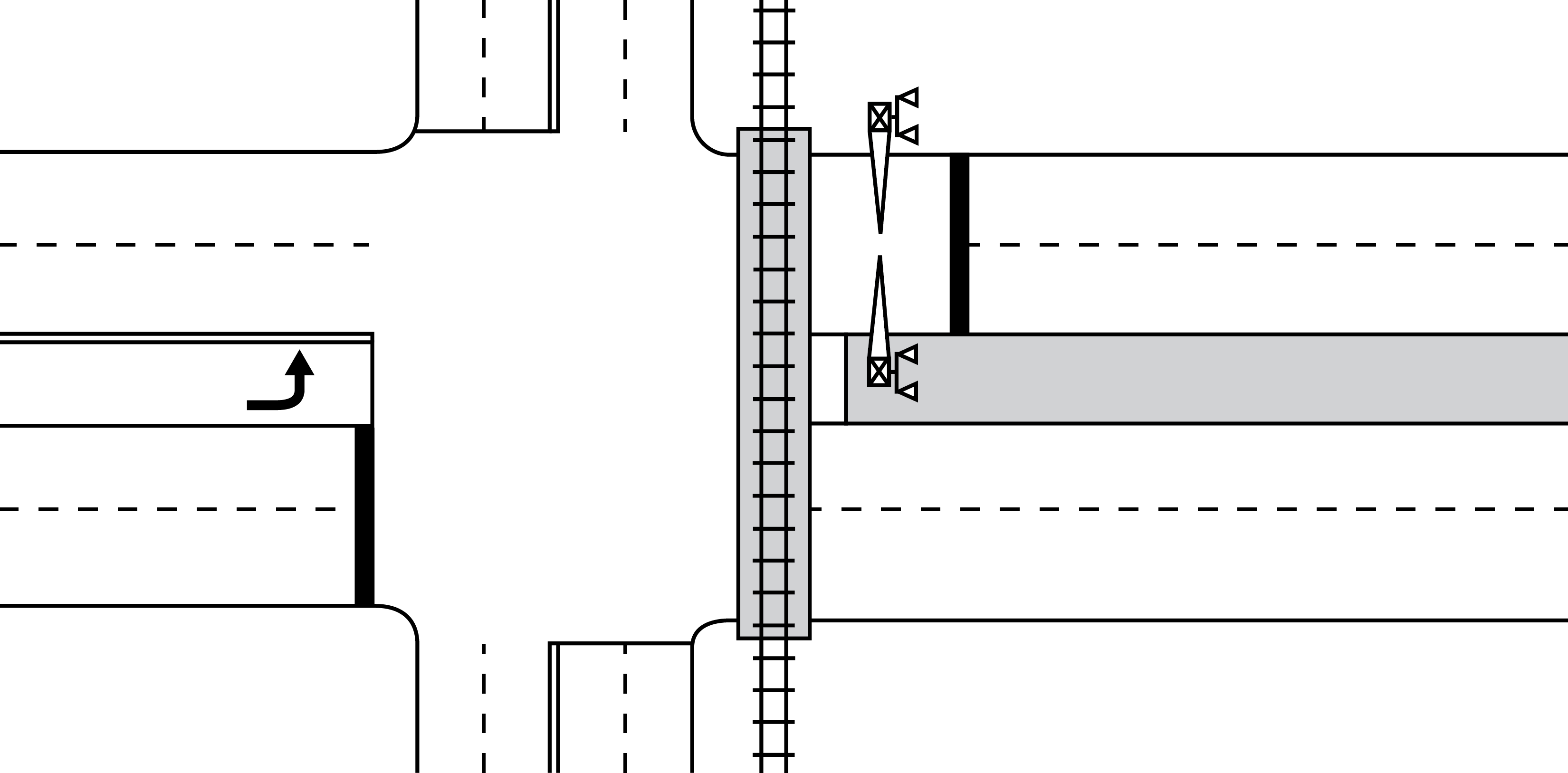 Figure 3&ndash;3. Crossing with No CSD