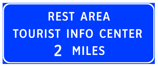 Tourist Information sign. (click in image to see full-size image)