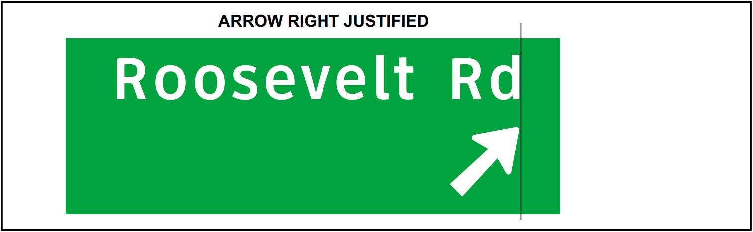Preferred arrow placement with one wordmessage. (click in image to see full-size image)