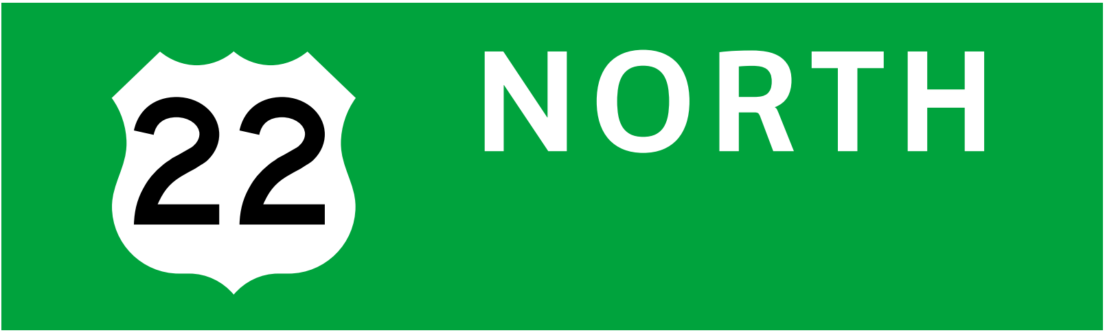Lateral spacing between a word and a Routesign. (click in image to see full-size image)