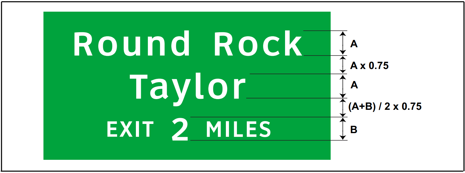 Interline spacing between word messages. (click in image to see full-size image)