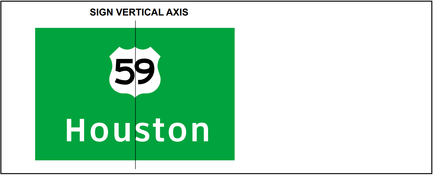 Route sign placement. (click in image to see full-size image)