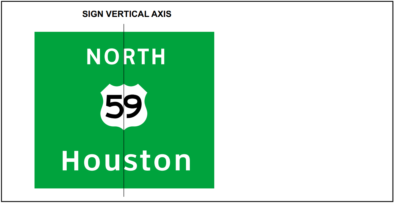 Cardinal direction placement when locatedabove Route sign. (click in image to see full-size image)