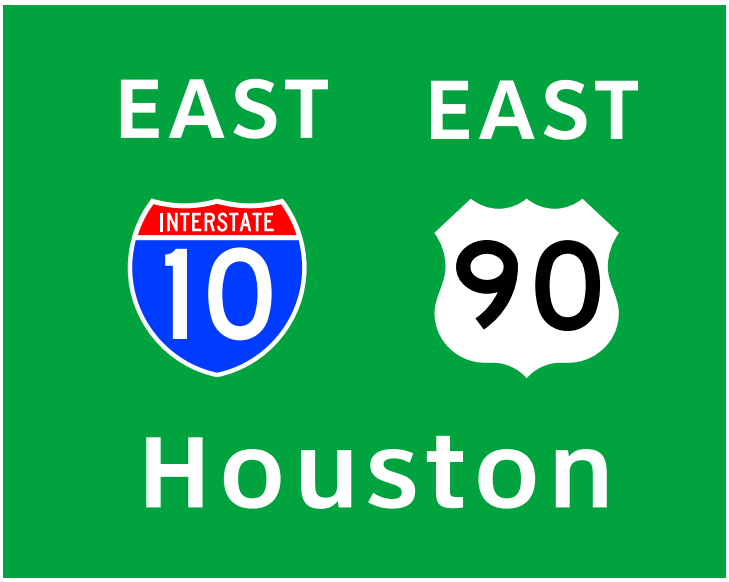 Placement of two Route signs with the samecardinal direction. (click in image to see full-size image)