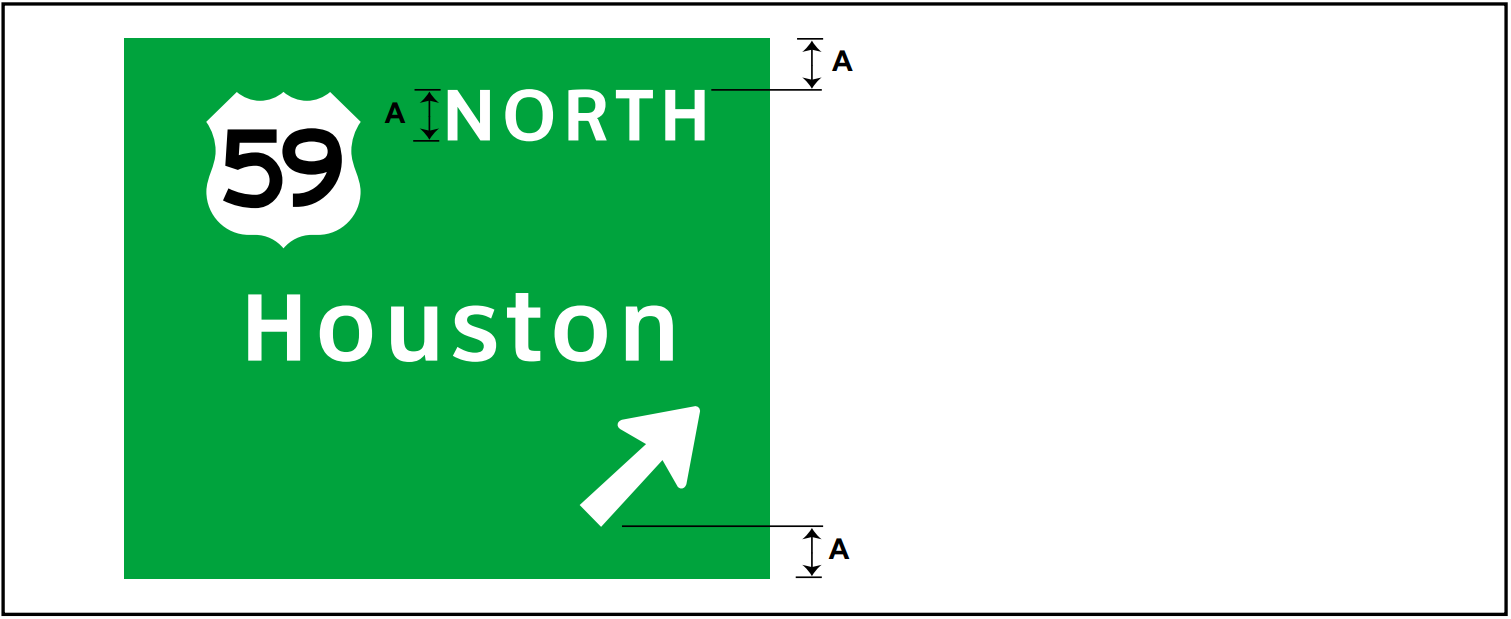 Spacing between the bottom and top borderwhen the arrow is the only element in the last line of copy. (click in image to see full-size image)