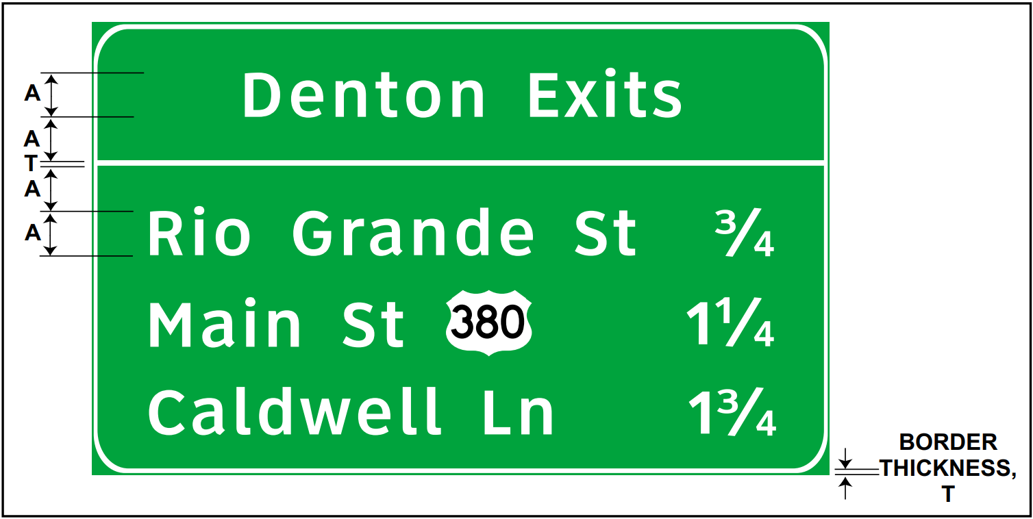 Spacing and placement of a full horizontalseparator line. (click in image to see full-size image)