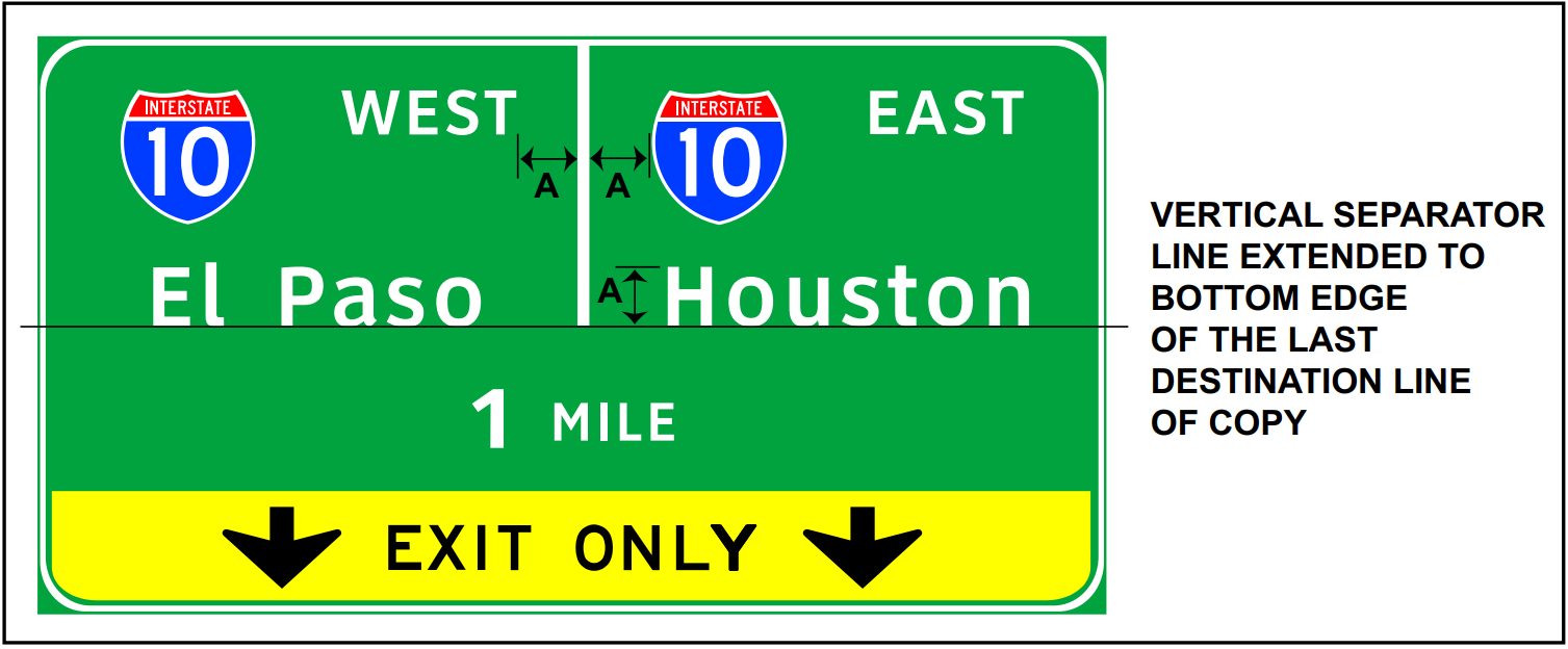 Spacing and placement of partial verticalseparator line. (click in image to see full-size image)