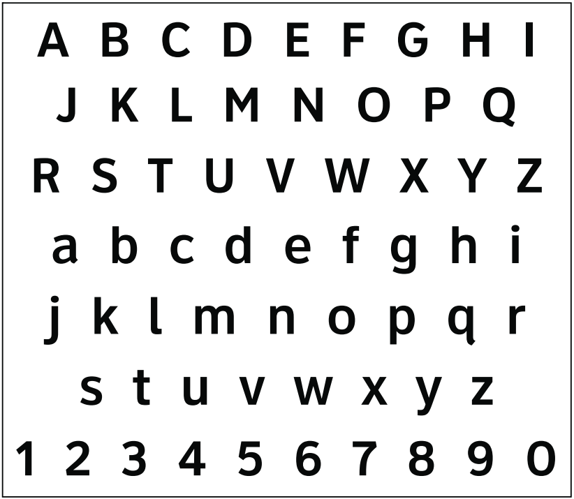 Clearview 5WR font for white legend onfreeway guide signs. (click in image to see full-size image)