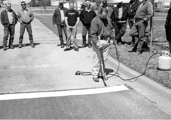 Typical preformed thermoplastic application. (click in image to see full-size image)