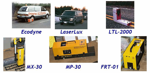 Examples of Portable Retroreflectometers. (click in image to see full-size image)
