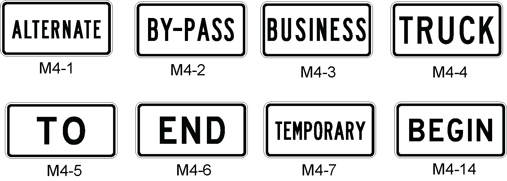 Other Auxiliary Signs (click in image to see full-size image)