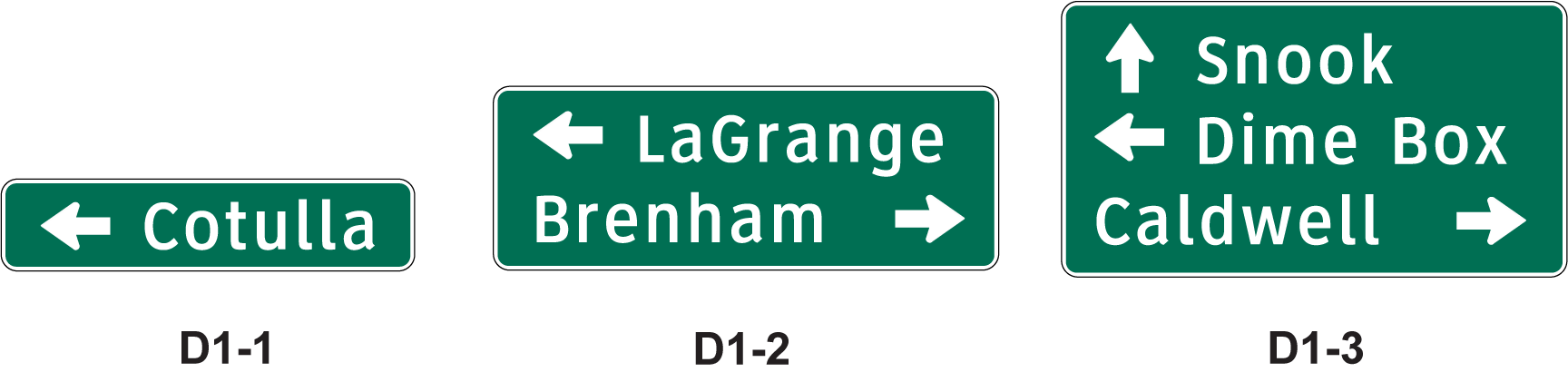 Destination Signs (click in image to see full-size image)