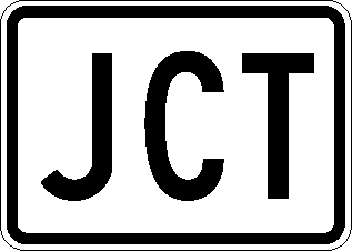 Junction Sign (M2-1) (click in image to see full-size image)