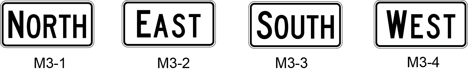 Cardinal Direction Signs (click in image to see full-size image)