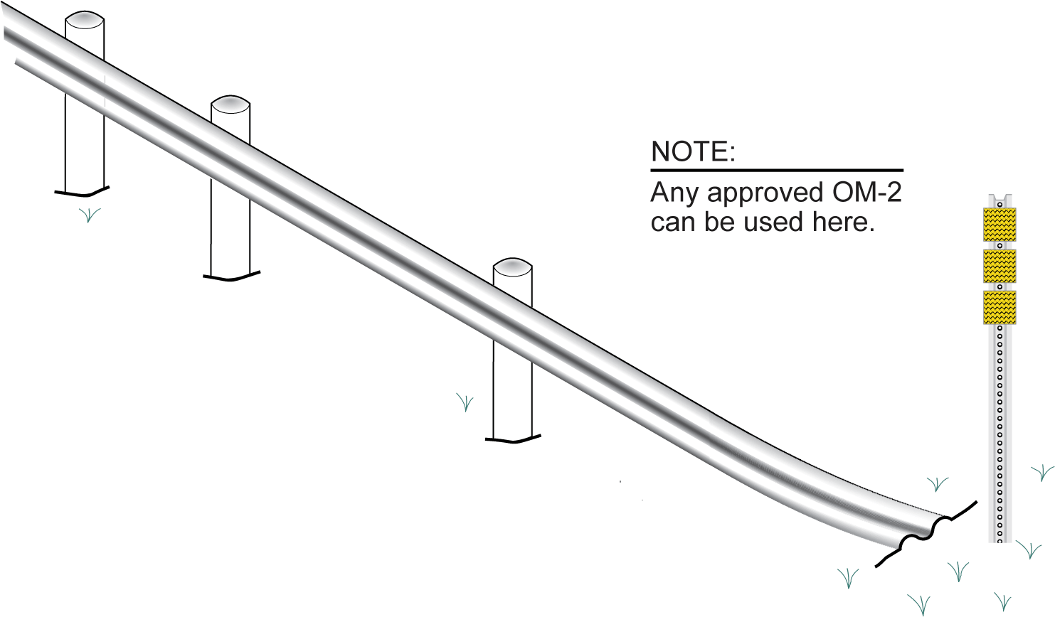 Object Marker at Turndown (Texas Twist) (click in image to see full-size image)