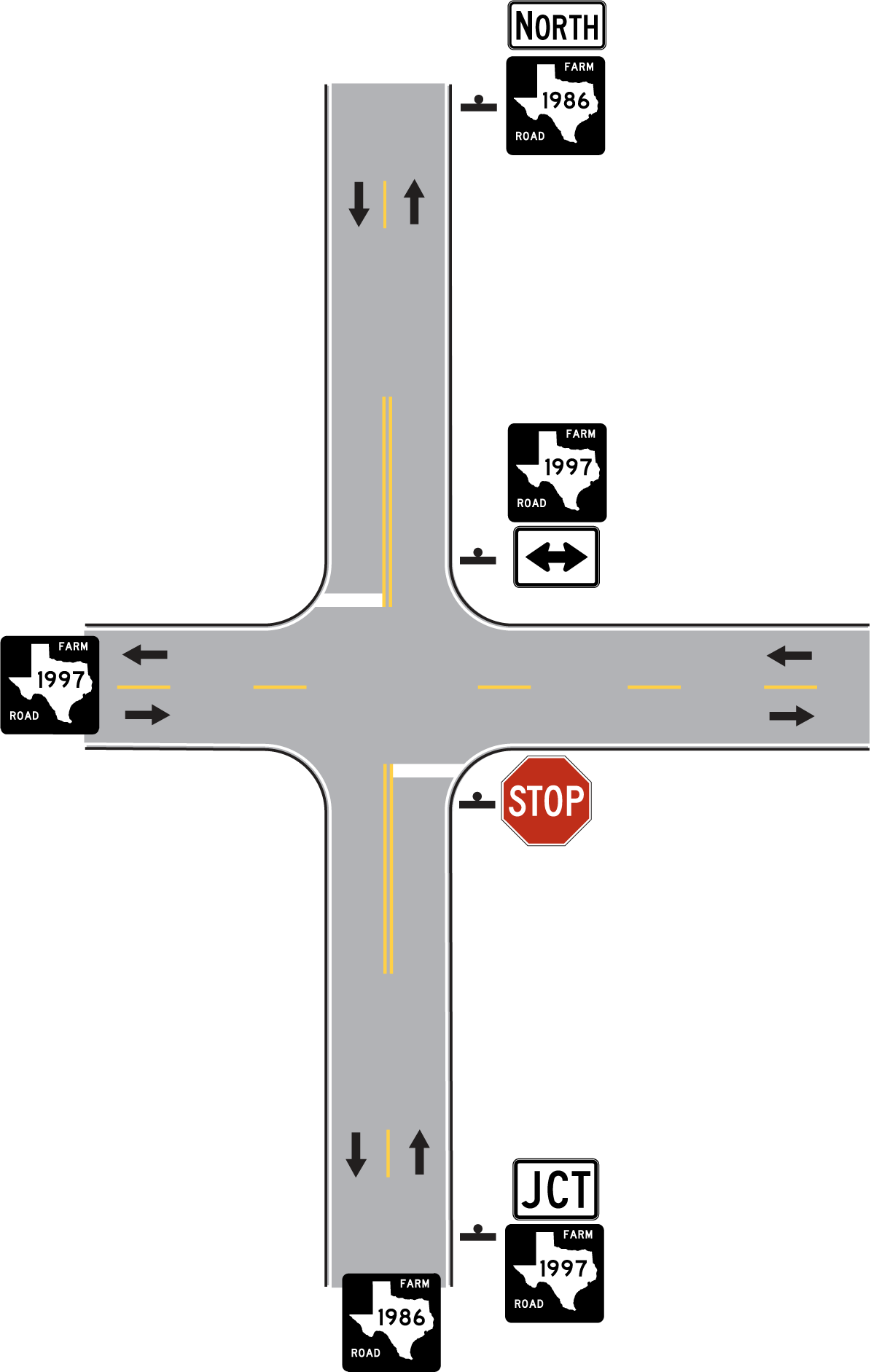 Use of Double-Headed Arrow in DirectionalAssembly (click in image to see full-size image)