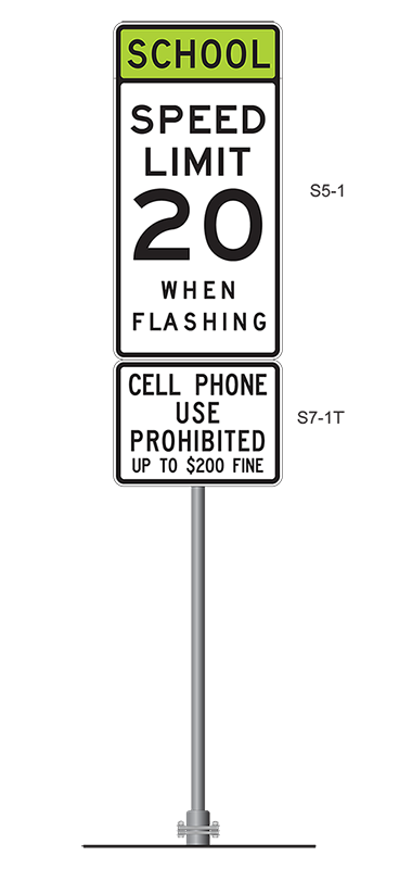Example of Cell Phone Use Prohibited signassembly. (click in image to see full-size image)