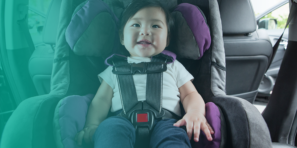 baby in a car seat