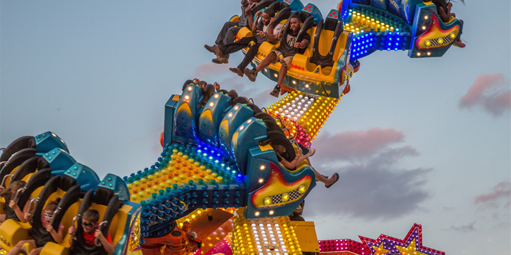 Midway ride at State Fair Texas in Dallas