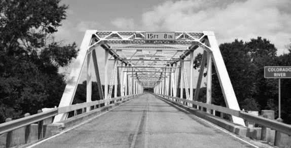 Foto histórica del puente de celosía