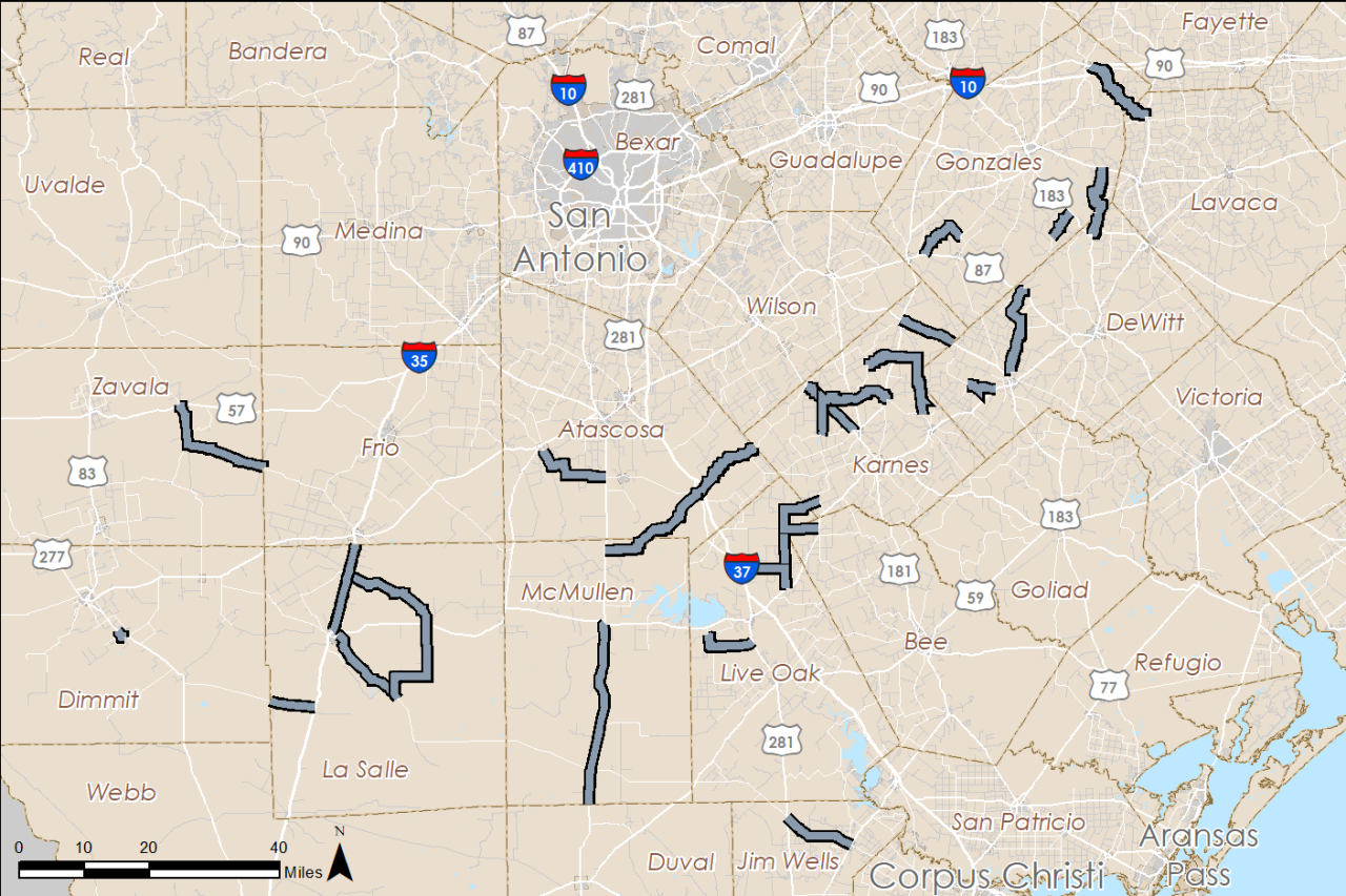 Mapa de Reparación de Carreteras del Sector Energético